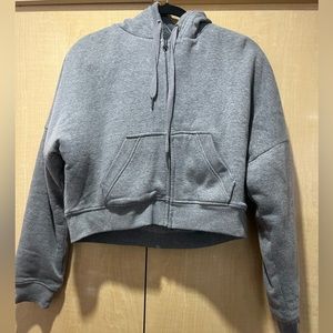 Aeropostale grey sweater with fur